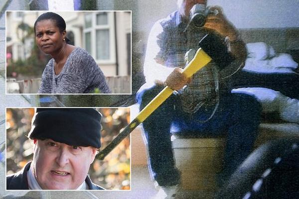 DailyMirror's tweet photo. 'Cannibal maniac Dale Bolinger wanted to eat me for dinner' http://t.co/1pcNX5REhs http://t.co/LQMnWXXytd