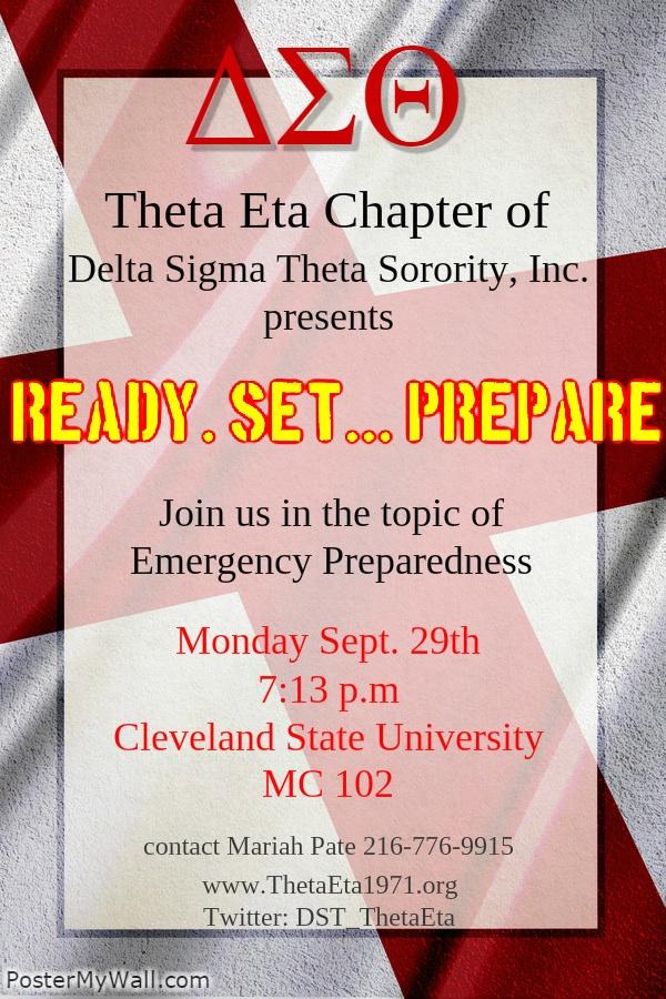 DST_ThetaEta's tweet photo. Join us on the topic of Emergency Preparedness! Details on flyer. Are YOU Ready? http://t.co/gEekeYe635
