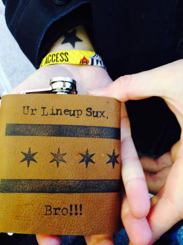 UrLineupSuxBro's tweet photo. Thanks again @inbluehandmade for the awesome flasks, bro! #TBT #InBlueHandMade http://t.co/NzMgrrDPaP