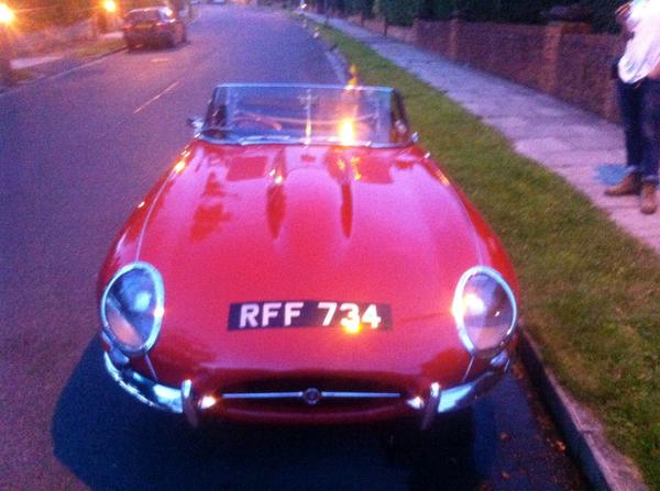 TimDavisA1's tweet image. Filming Enfield Hauntings in Hamstead last week with my all time favourite car an E Type S1 Roadster.