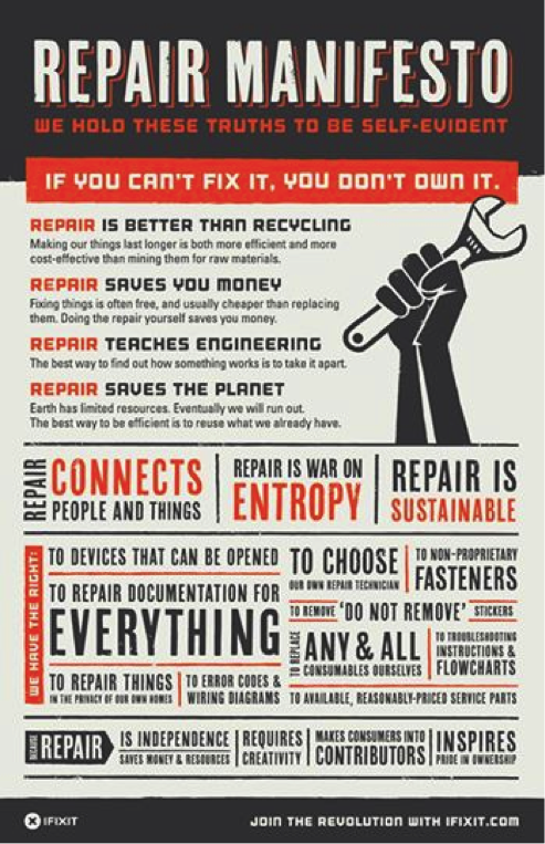 storyofstuff's tweet image. “If you can’t fix it, you don’t own it.” – What inspires you to repair your Stuff?

h/t @iFixIt
