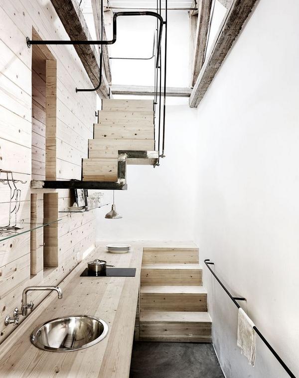 houseofhome's tweet photo. Amazing kitchen and stairs http://t.co/M2trJNzPdv