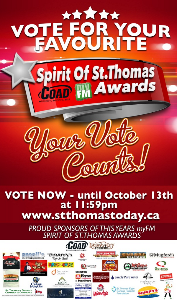 StThomasRibFest's tweet photo. We've been nominated for the Spirit of St Thomas Awards! Vote here http://t.co/2qpHp1rTSR Thanks everyone! http://t.co/14tToGrQXM