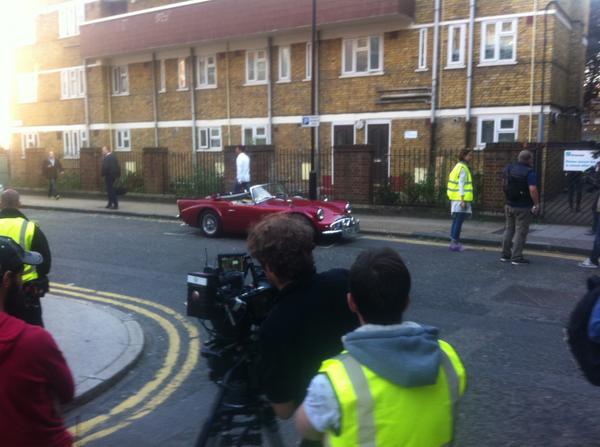 TimDavisA1's tweet image. Filming Rusian TV series Londongrad this week with a Daimler Dart, a bit of a come down from the Jag!!