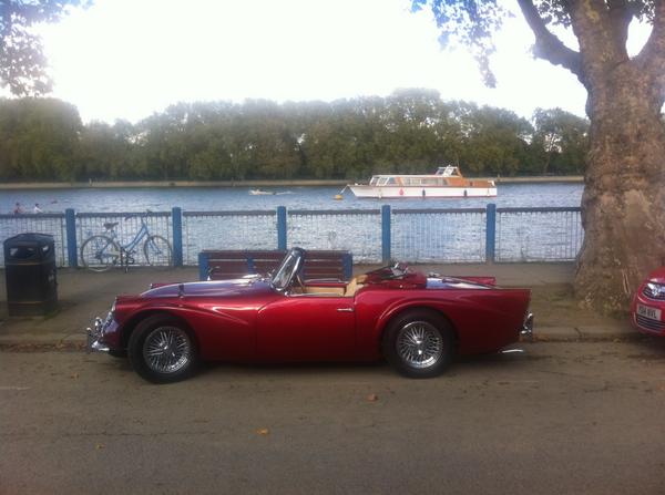 TimDavisA1's tweet image. Filming Rusian TV series Londongrad this week with a Daimler Dart, a bit of a come down from the Jag!!