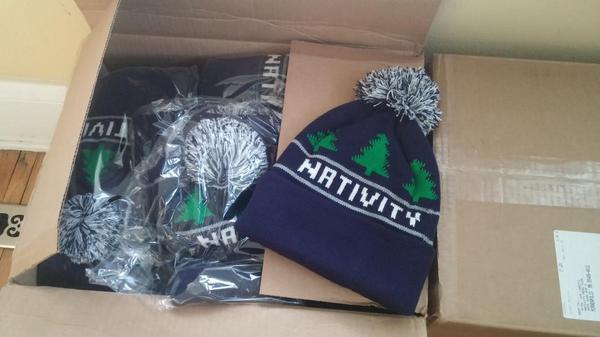 NativityTreeLot's tweet image. The must have fashion accessory for this season's tree lot has arrived!
Thanks to Wear-a-Knit up in Cloquet.