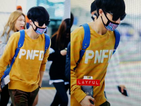 Layful1007's tweet image. 140926 오늘은 노랭이 맨투맨에 밀리터리 바지를.... 센스bb ♡♥