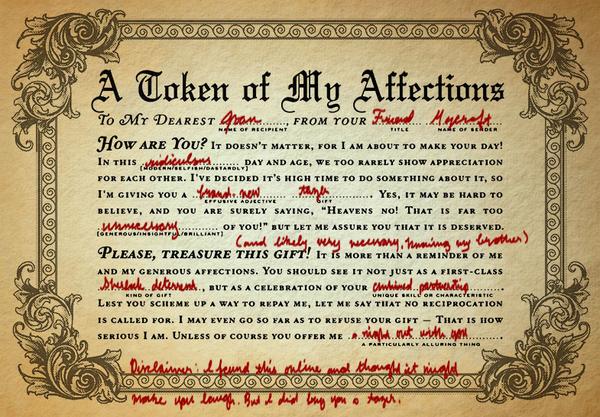 [emails <a href="/JoanWtsn/">Joan Watson</a> {1 attachment} 

I know I have been absent as of late, but I thought I might send you something...]