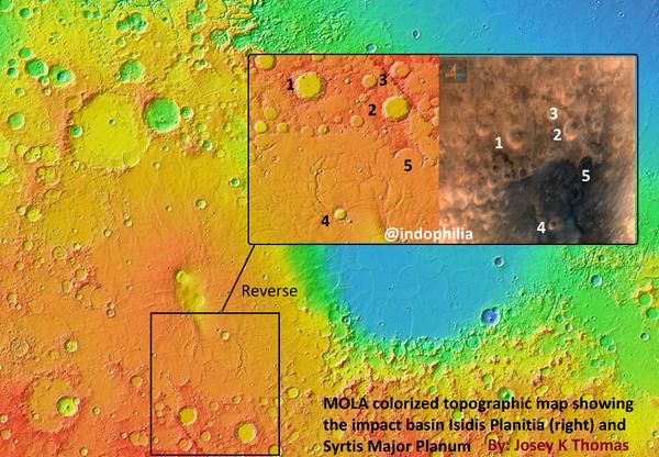First Pic of #Mars taken by <a href="/isro/">ISRO</a>'s <a href="/MarsOrbiter/">ISRO's Mars Orbiter</a> was from Syrtis Major Planum !, Exactly just south of Meroe Patera.!