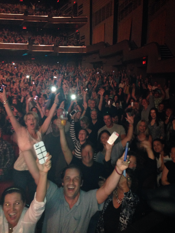 train's tweet photo. NYC @RadioCity incredible crowd for a lifetime making evening and my phone camera blew. Here's 1 of 8 crappy pics😒 http://t.co/roto4a5440