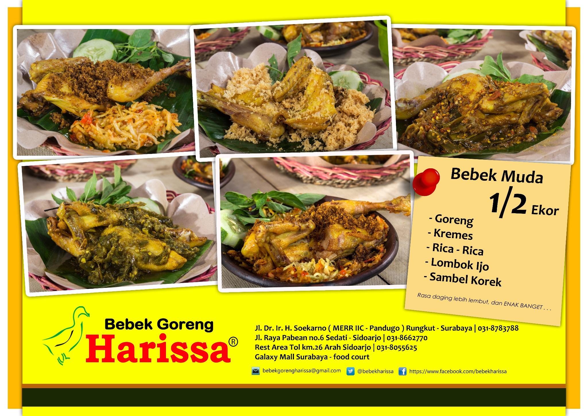Bebek Goreng Harissa on Twitter "BEBEK MUDA 1/2 EKOR JUARA http//t.co