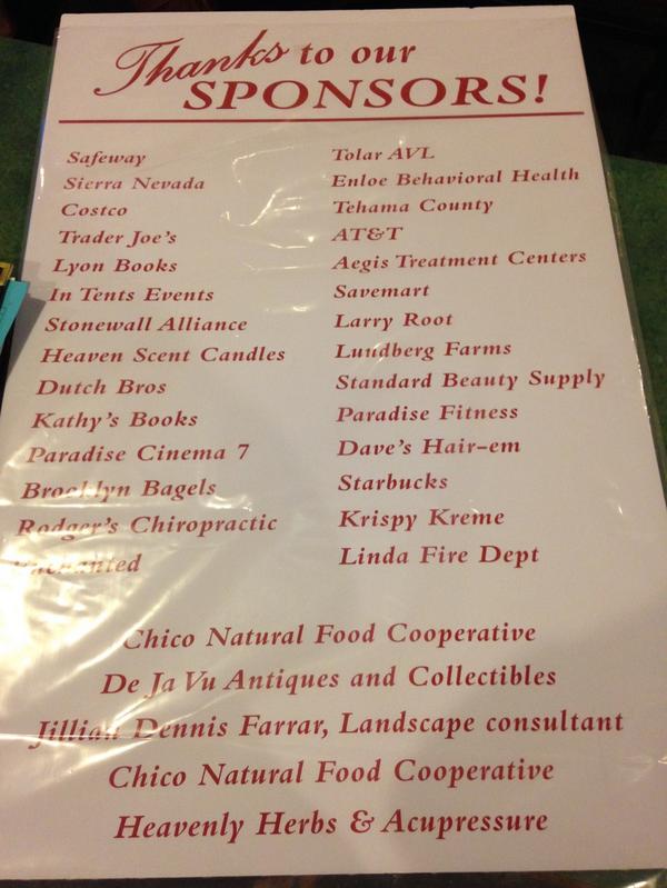 AFSP_Chico's tweet image. Shout to our sponsors for helping make this event happen!