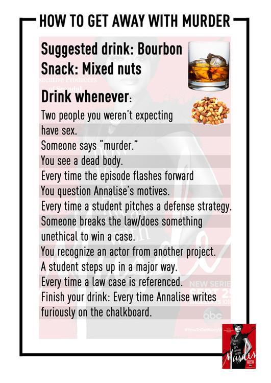 enews's tweet photo. #HowToGetAwayWithMurder starts NOW! Who's ready to finish off this boozy #TGIT night with us?! http://t.co/aXKTsVSYve http://t.co/CbXjw0mJcl