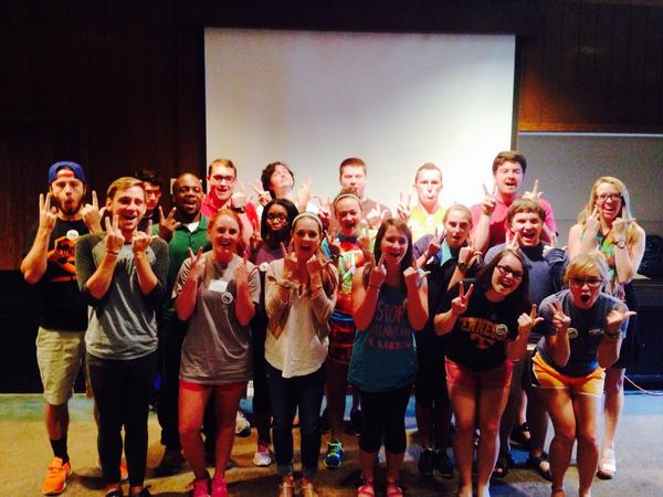 DearestAbbyB's tweet photo. WOW! So impressed by our student leaders during the RSO Hazing Prevention Workshop! #stophazingonrockytop #vfl http://t.co/76xoBJFxRn