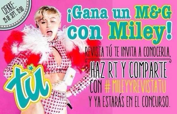 FenaCyrus's tweet photo. #MILEYYREVISTATU #MileyRevistaTu @RevistaTu_Chile Porfavor cumplan mi sueño #feñameetmiley <3 http://t.co/IxG1CwqMqi
