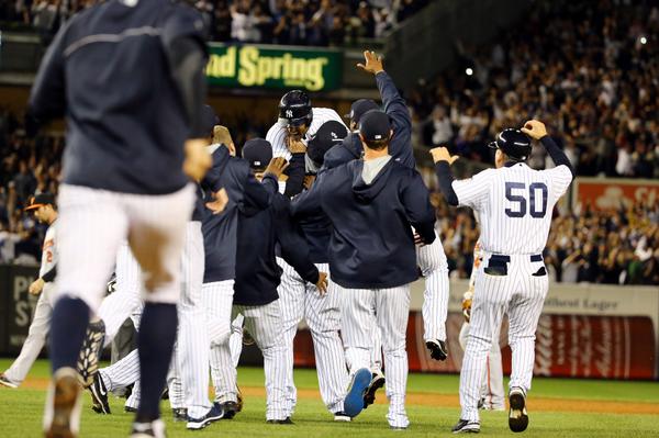 Storybook ending in New York. Derek Jeter walks off a winner at Yankee Stadium,