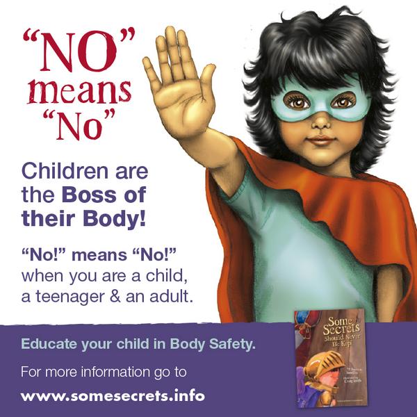JayneenSanders's tweet photo. NO! means NO! whether u r big, small, male, female #NotAnotherChild #Whosforkids #sexualabuse #prevention #Heforshe http://t.co/XjZPkzVRe4