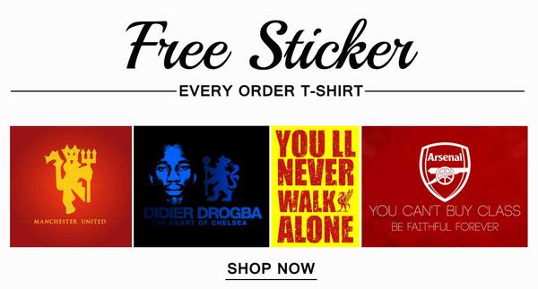 EVERYDAY_RUN's tweet photo. Free Sticker Club kesayangan anda setiap pembelian t-shirt kami, happy shopping :) http://t.co/iV6svFCAPF