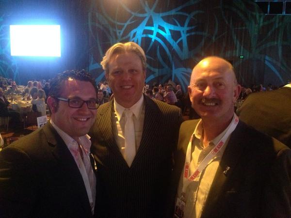 A_Tass1's tweet photo. There's a new kid in town great to catch up with Dermie at #dexionGF lunch legend of the game http://t.co/hSd0dzH4RR