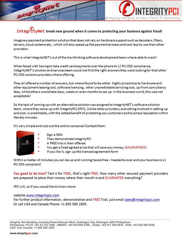 IntegrityNET break new ground when it comes to protecting your business against fraud!
 
image-store.slidesharecdn.com/df3aadbb-d742-…