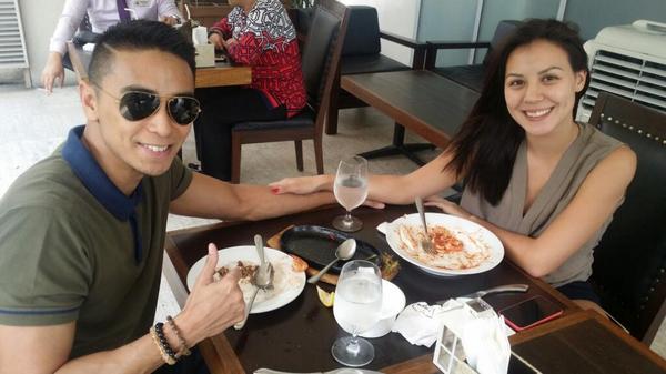 MalcolmsDeli's tweet photo. @gamedaywithboom &amp; @ItsCarlaD decimating the wagyu sisig.  Glad you enjoy coming over! http://t.co/QQqeLSIpif