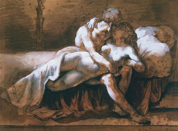 institutoiart's tweet photo. El @museothyssen tiene en su #colección dos obras de Théodore Géricault ("El beso", h 1816-1817) http://t.co/H3iSsVaj1B