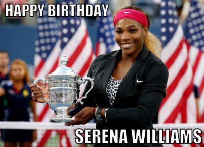 Happy 33rd birthday to 18 time Grand Slam Champion and Olympic Gold winner Serena Williams :)  