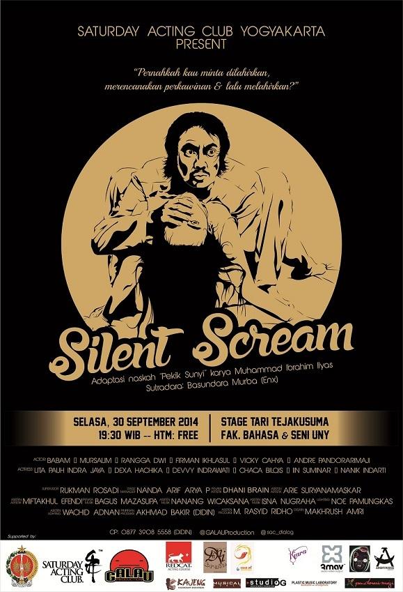 <a href="/Terjal_sae/">Teater Terjal</a> Pentas Teater "Silent Scream"|Selasa 30/9/14 19.30|Stage Tejakusuma UNY|FREE via @GalauProduction