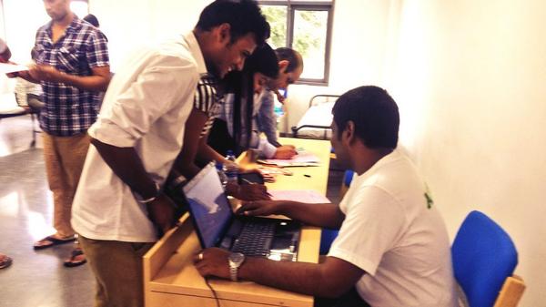 imthyd's tweet photo. Blood Donation Camp on at @imthyd by #Pahel our CSR club! #CampusFever http://t.co/HVbi0NUXGb