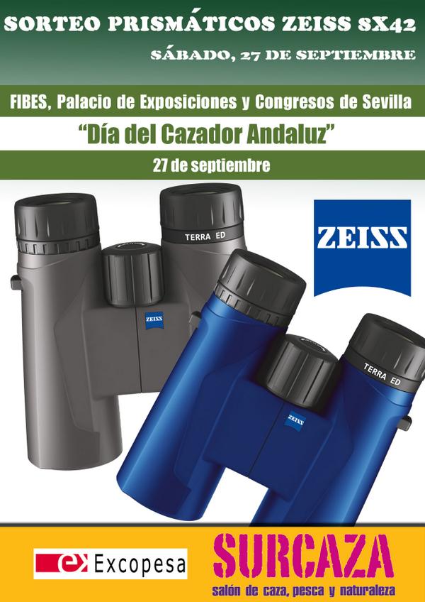 excopesa's tweet image. Hoy se inaugura @SurcazaFeria. #Excopesa #sortea mañana un prismático Terra de Zeiss. Buena feria a todos! #caza