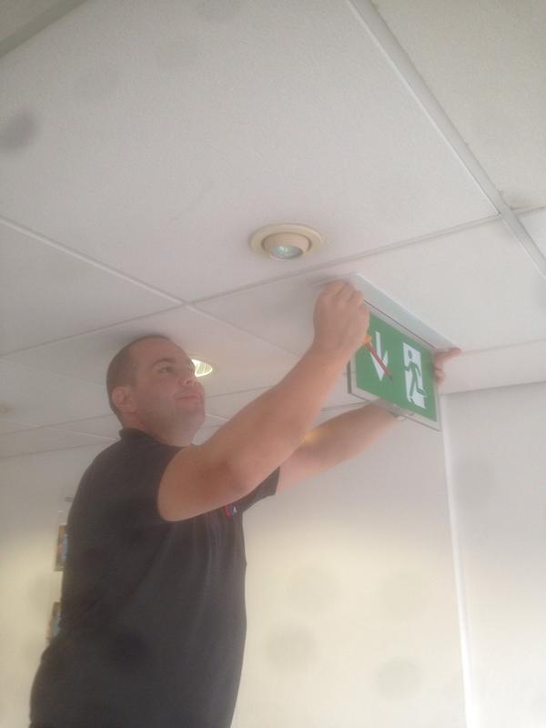 CClarkeISS's tweet photo. In Baddeley Green repairing emergency lights. http://t.co/uPrX4N14NY