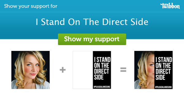 anachoti's tweet photo. Please help support I Stand On The Direct Side, add a #Twibbon now! http://t.co/zXh5qDMkHy http://t.co/TpRii6gYNB