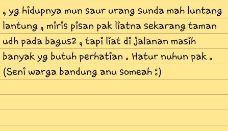 senimeilani's tweet photo. Anu ka dua pak @ridwankamil #suarabdg #bdgsomeah #ridwankamil  #wartabdg http://t.co/f7Xjb9XP8K