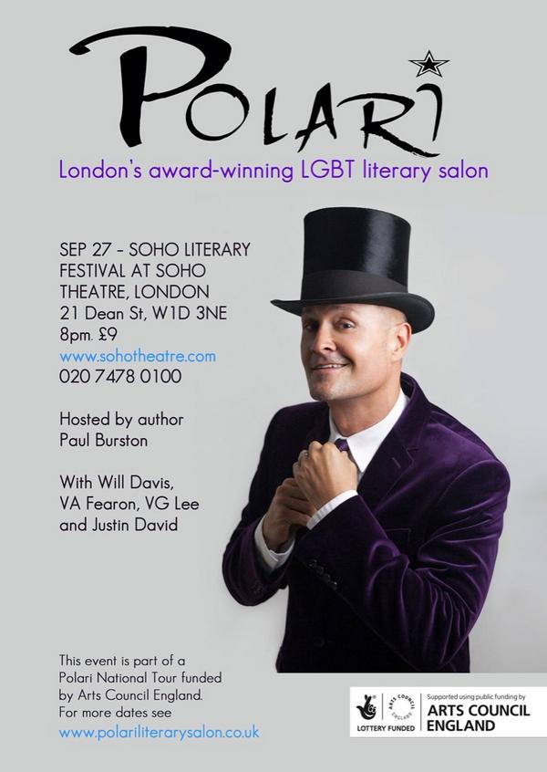 Polari Literary Salon (@polarisalon) on Twitter photo Still some tickets left for #PolariTour performance at <a href="/SohoLitFestival/">SohoLitFestival</a> tonight
#books #LGBT Still some tickets left for #PolariTour performance at <a href="/SohoLitFestival/">SohoLitFestival</a> tonight
#books #LGBT