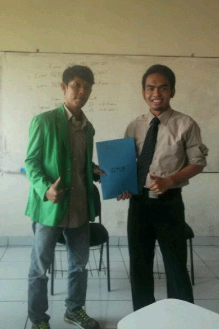 Dan Indra rizky agung sebagai ketua @HmjpbsUIA tahun 2014-2015 . Congratulation!