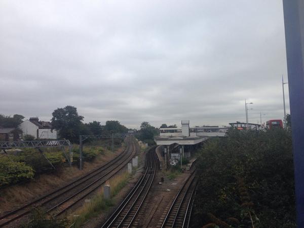 goshead's tweet photo. "Welcome to wonderful willesden jct where the sun always shines!" - you lie TfL announcer man! http://t.co/xcvDSKvSmE