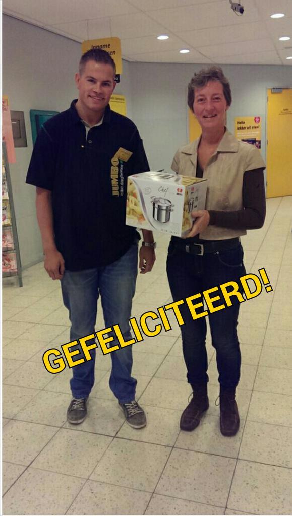 Gefeliciteerd mevrouw Bragt met uw prachtige prijs. #honig #hallojumbo