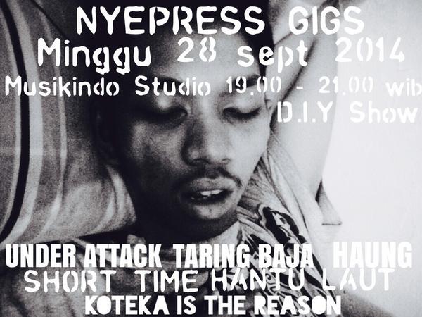 Minggu 28 Sept At Musikindo.Sidoarjo! NYEPRESS Gigs