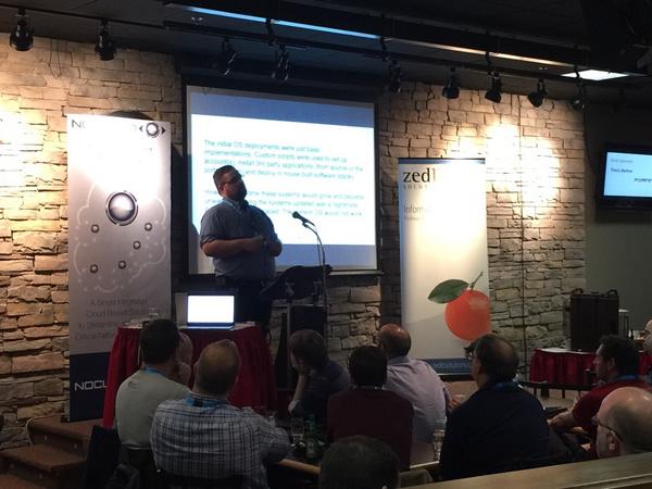 marknca's tweet photo. Dwayne Hart kicking off his talk on custom FreeBSD ISOs

 #BSidesStJohns http://t.co/LfhaJsygfR
