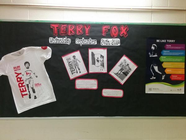 MsLisClass's tweet photo. A successful #marathonforhope this past Wednesday. Finishing the run that Terry Fox could not! http://t.co/XsYVZdOnKs
