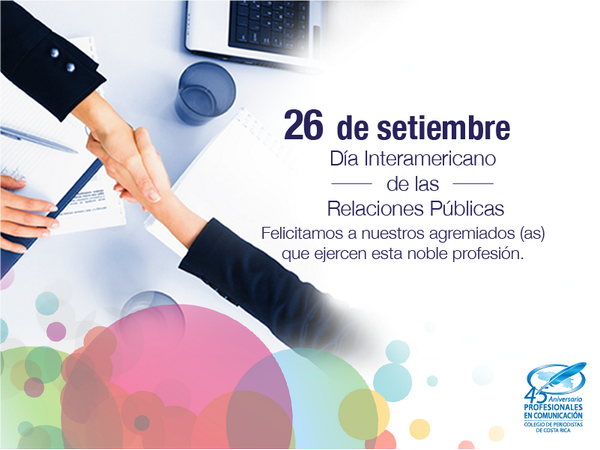 Nos complace felicitar a todos los profesionales en #RRPP en el Día Interamericano de las Relaciones Públicas