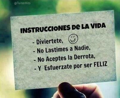TuiterHits's tweet photo. Instrucciones de la vida. http://t.co/JHmjhPjHT4
