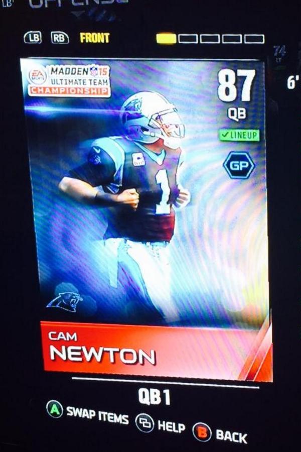 BobbyJenksMUT's tweet image. RT to win 87 Cam Newton!!! Ends in a week or maybe this weekend! Shoutouts are greatly appreciated!