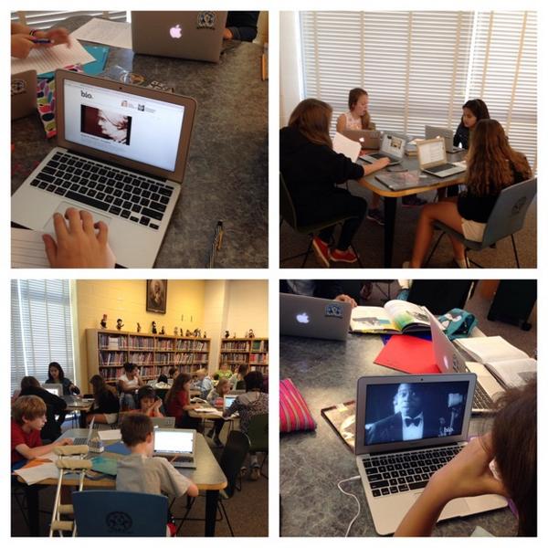 benedickhistory's tweet photo. Sixth graders doing research in the library for National History Day projects @mehms @MEHlibrary @MrsBrown_MEH #fccps http://t.co/Qni57KmVpJ