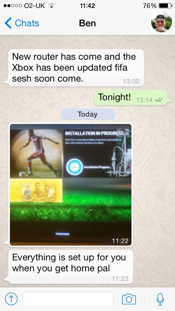 _BigAdz's tweet photo. Can't lie overly excited for fifa15! Yh boiiii http://t.co/1ZCOawjIaf