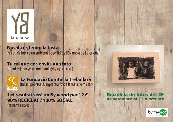 FundacioComtal's tweet photo. Demana el teu #ByWood personalitzat pels joves del Construeix-te @FundacioComtal en col·laboració amb @bymyeco http://t.co/pdH2E5Mwkk