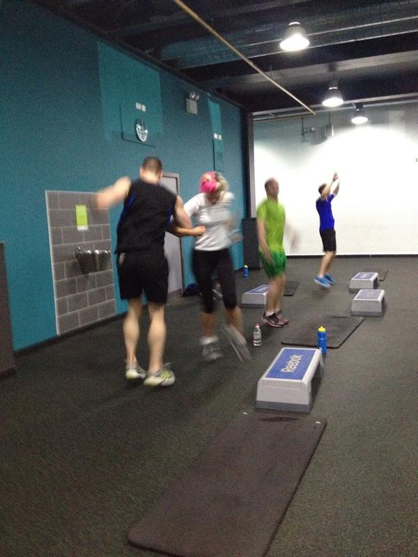 PuregymEdiQM's tweet photo. Staff training @PuregymEdiQM! First up #powerstep to #cottoneyejoe!!!!Yeeha!!#ReadyWhenYouAre http://t.co/iZxH8RZZmD