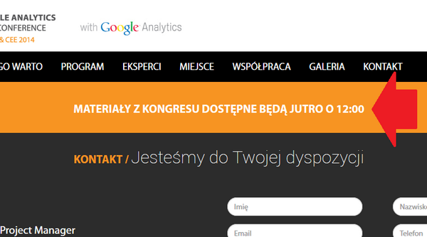 KubaBiel's tweet photo. Sprytnie...można by tak codziennie wchodzić i czekać na jutro ;)
#GAUCPL2014
@bluerank_blog @MMobilny http://t.co/fNWZThyfeC