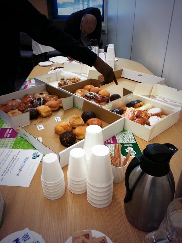 Thanks <a href="/GlazedLondon/">Glazed & Confused</a> for your hugely generous donation for our @macmillancoffee morning!