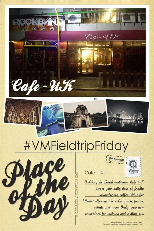 TeamLayag's tweet photo. #VMFieldtripFriday "CAFE UK"

More on http://t.co/OrWzZgRUOi :) http://t.co/vMhFKjBCdB